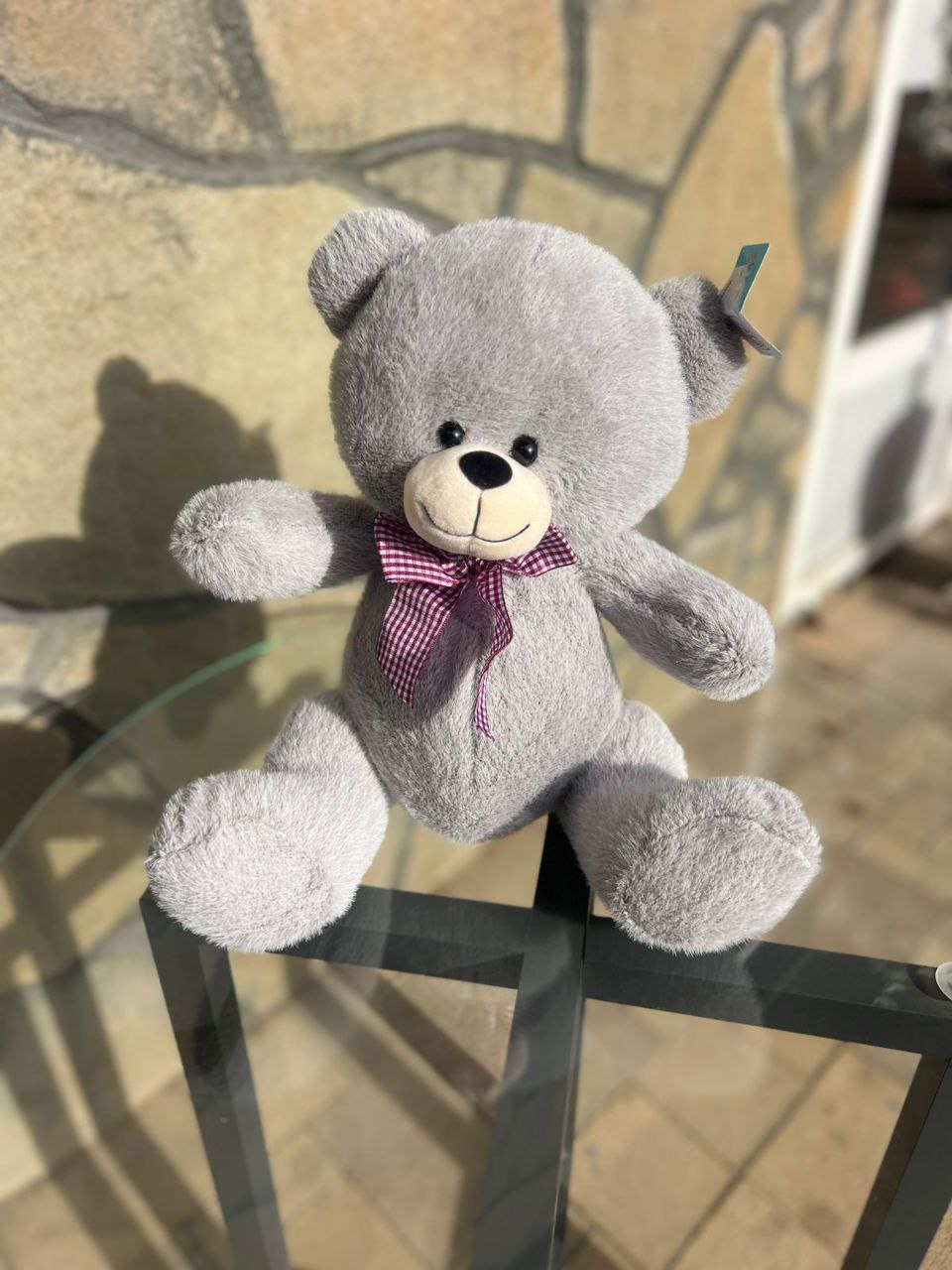 Мягкая игрушка серый мишка 40/30
