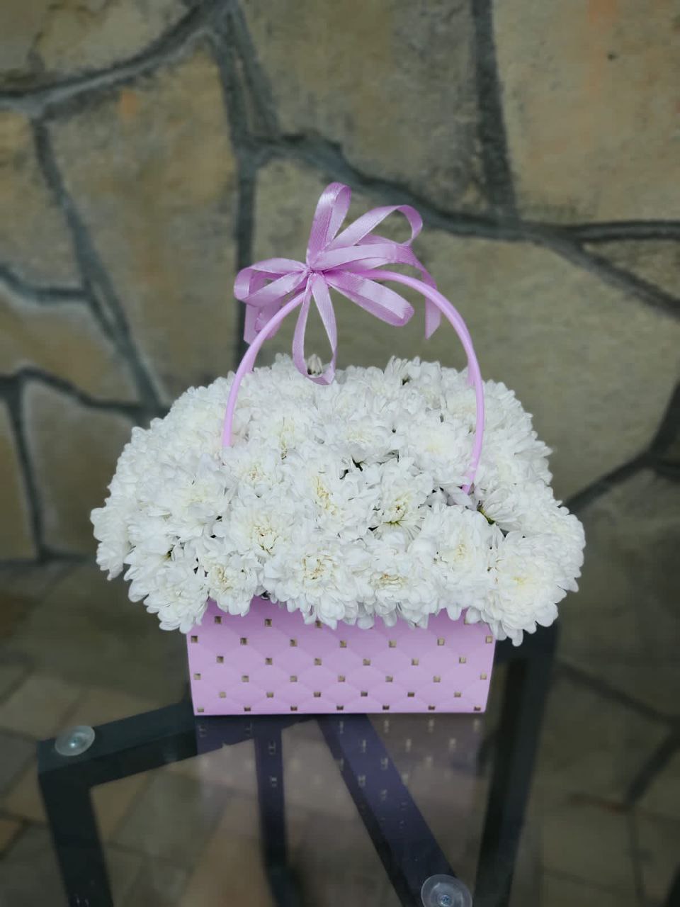 Композиция из белых хризанием