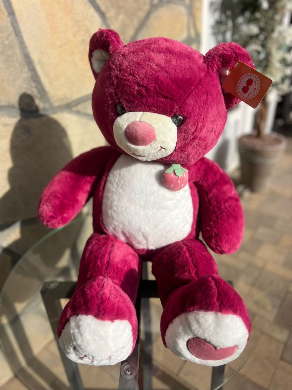 Мягкая игрушка мишка малиновый 65/40