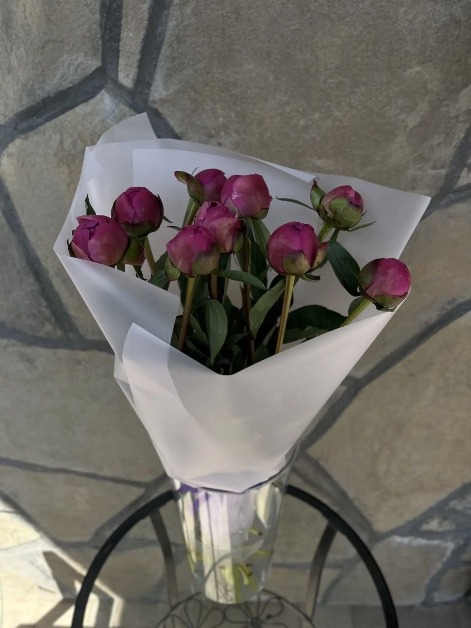 Пионы розовые 9шт