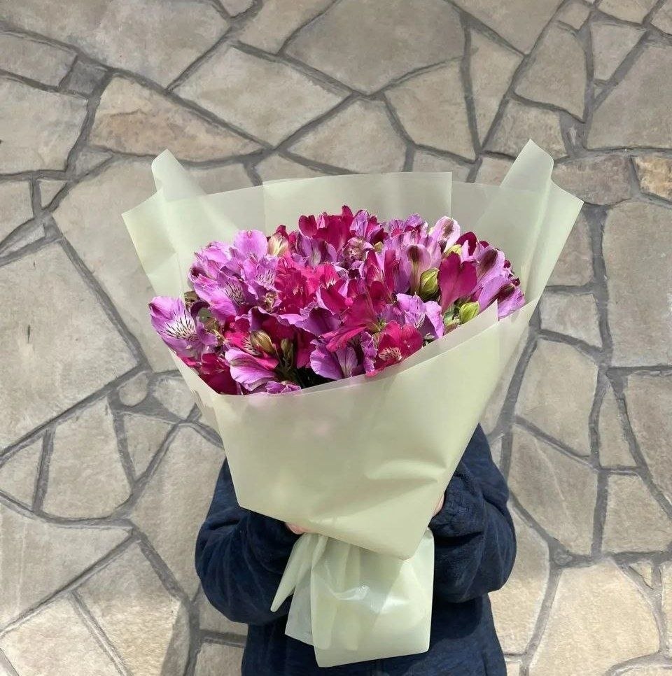 Букет из альстромерий "Сиреневый микс"