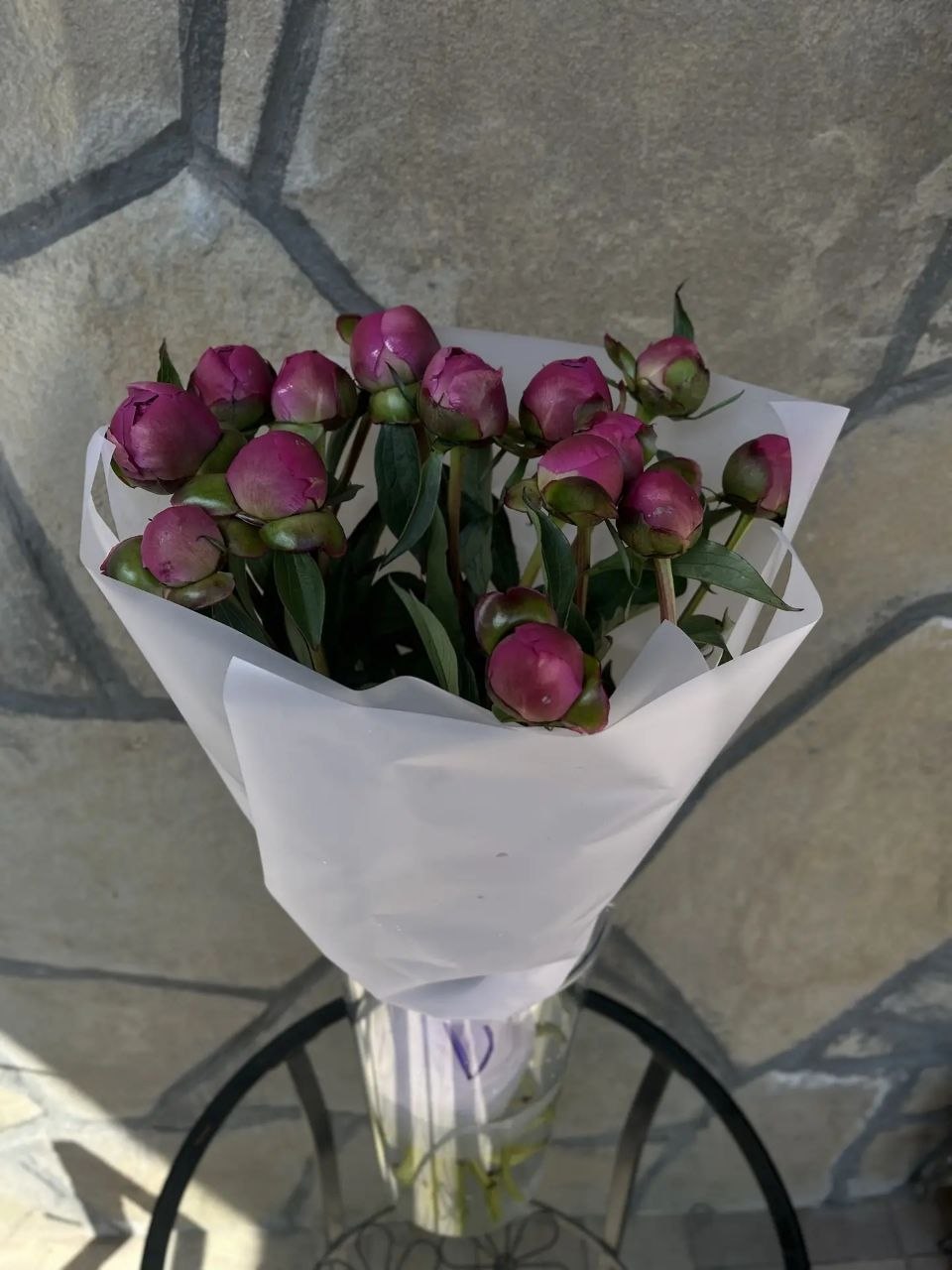 Пионы розовые 15шт